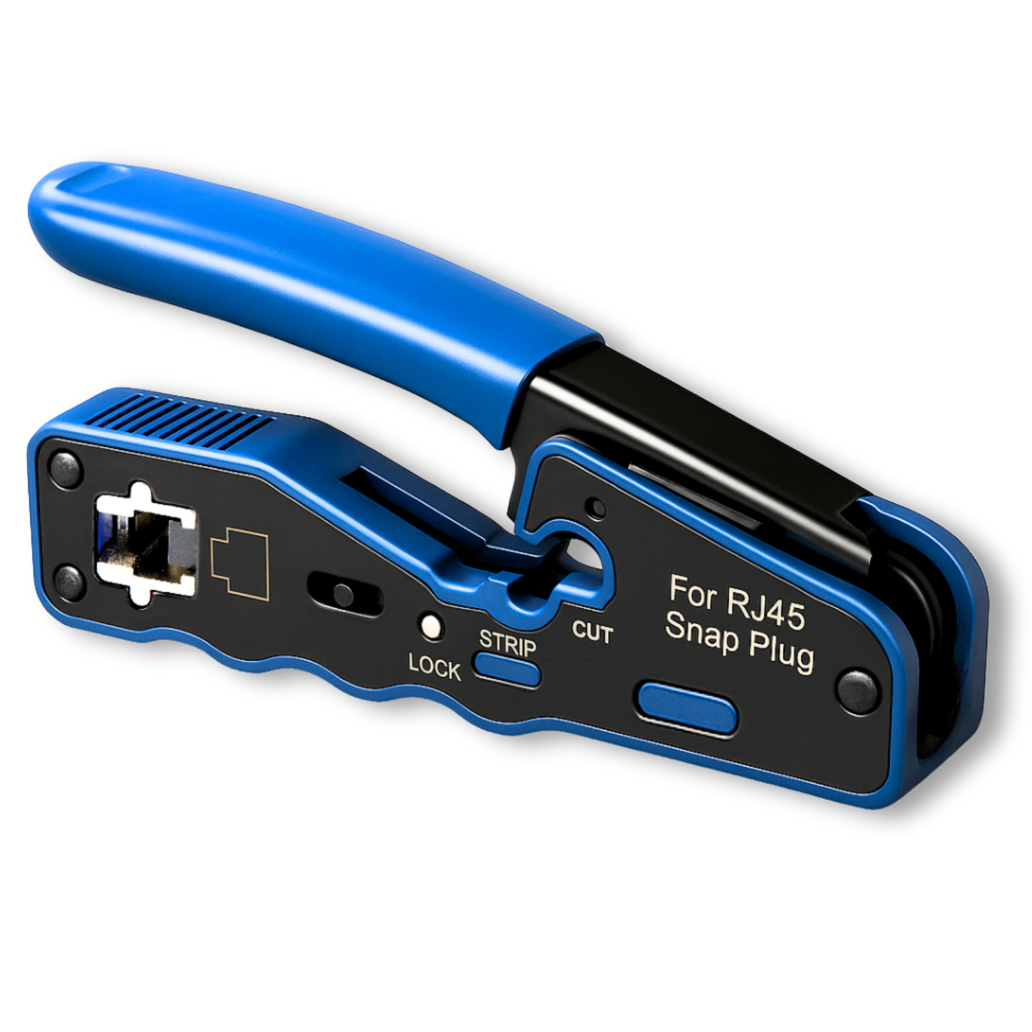 3 in 1 Crimpzange Netzwerkwerkzeug, Presszange für RJ45 Stecker Abisolieren, Schneiden und Crimpen für CAT5, CAT5e, CAT6, CAT6a, CAT7 (8P)