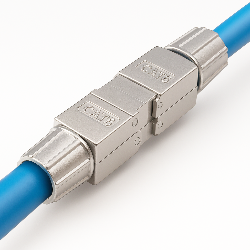 CAT 8 werkzeugloser Netzwerkverbinder LSA STP feldkonfektionierbare Kupplung Adapter für Ethernet LAN Verlegekabel