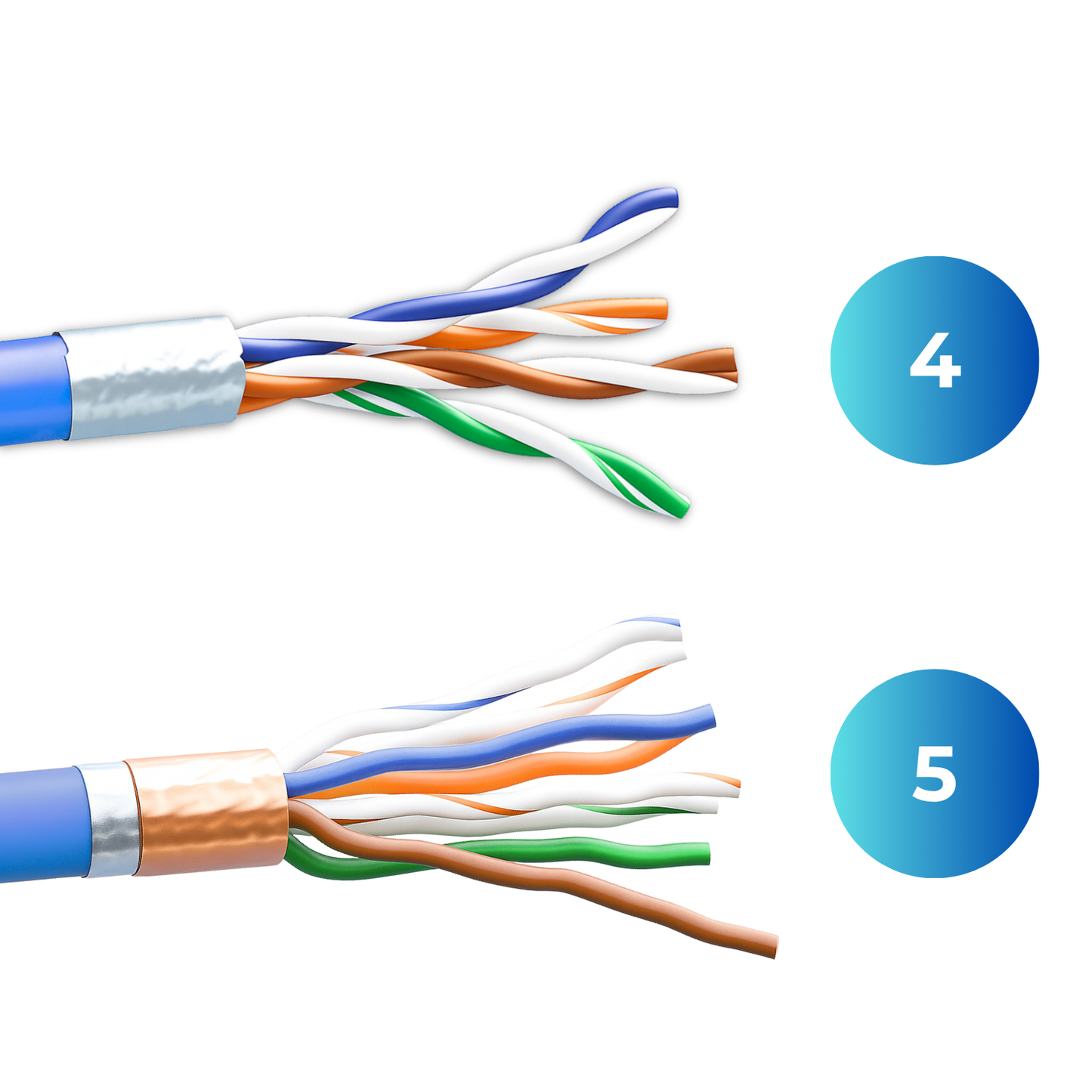 CAT 8 Netzwerkstecker RJ-45 Gigabit für Patchkabel Verlegekabel Cat 8 LAN