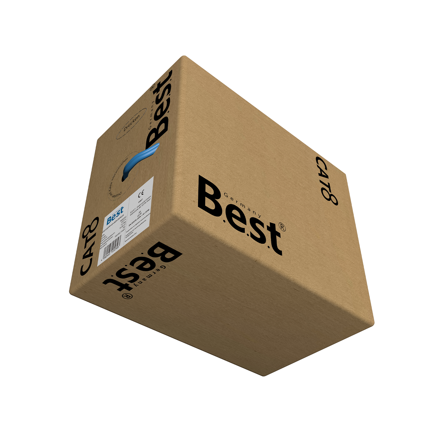 100M CAT 8 Duplex Netzwerkkabel Verlegekabel Kupfer LAN Kabel Ethernetkabel S/FTP 40 Gbit/s Kat 8 reines Kupfer Datenkabel PoE++ LSZH Datenkabel