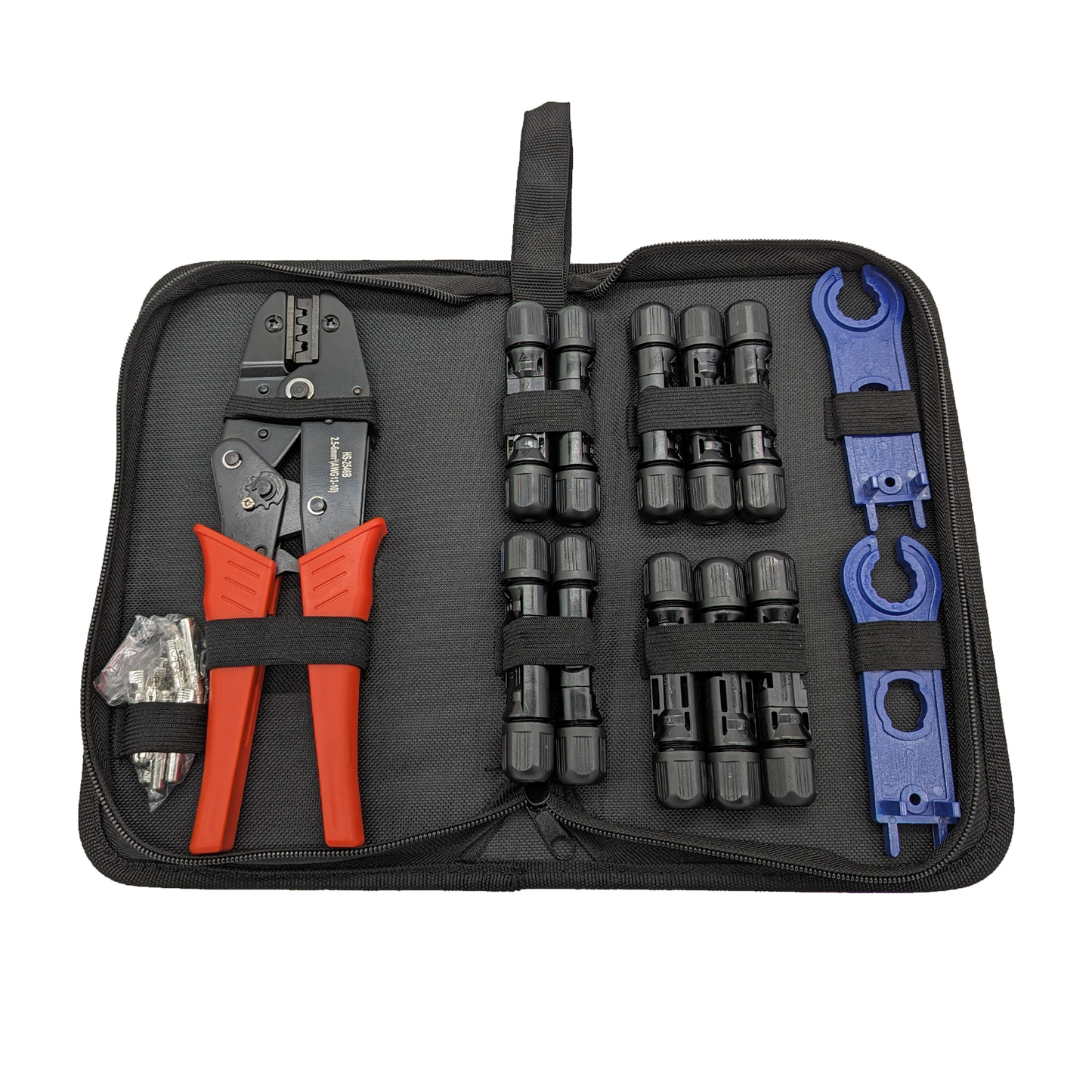 Solar Crimpzange Set für 2,5/4/6mm² Solarpanel Photovoltaik Kabel Crimpwerkzeug