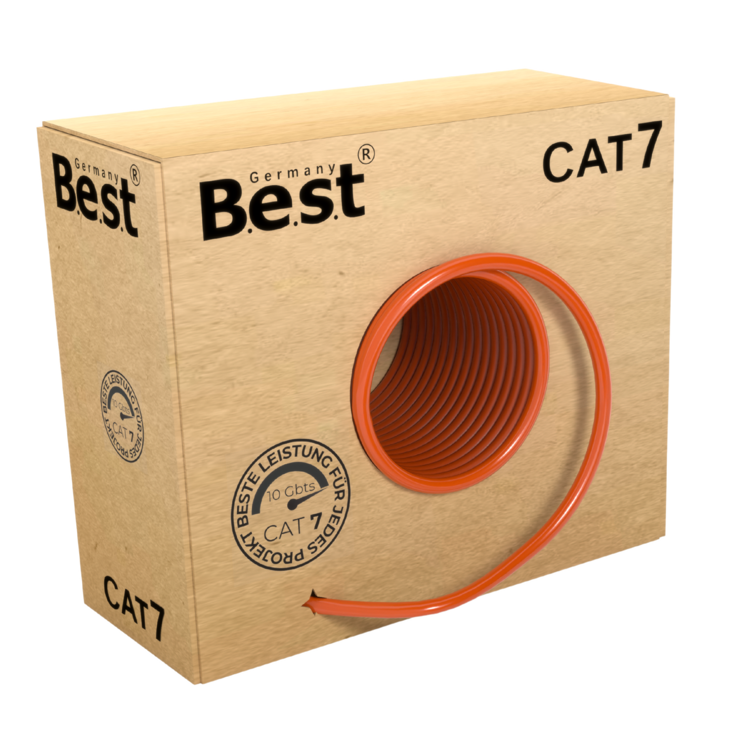 CAT 7 100M Simplex Netzwerkkabel Verlegekabel Kupfer LAN Kabel Ethernetkabel S/FTP 10 Gbit/s Kat 7 reines Kupfer Datenkabel PoE+ LSZH Datenkabel