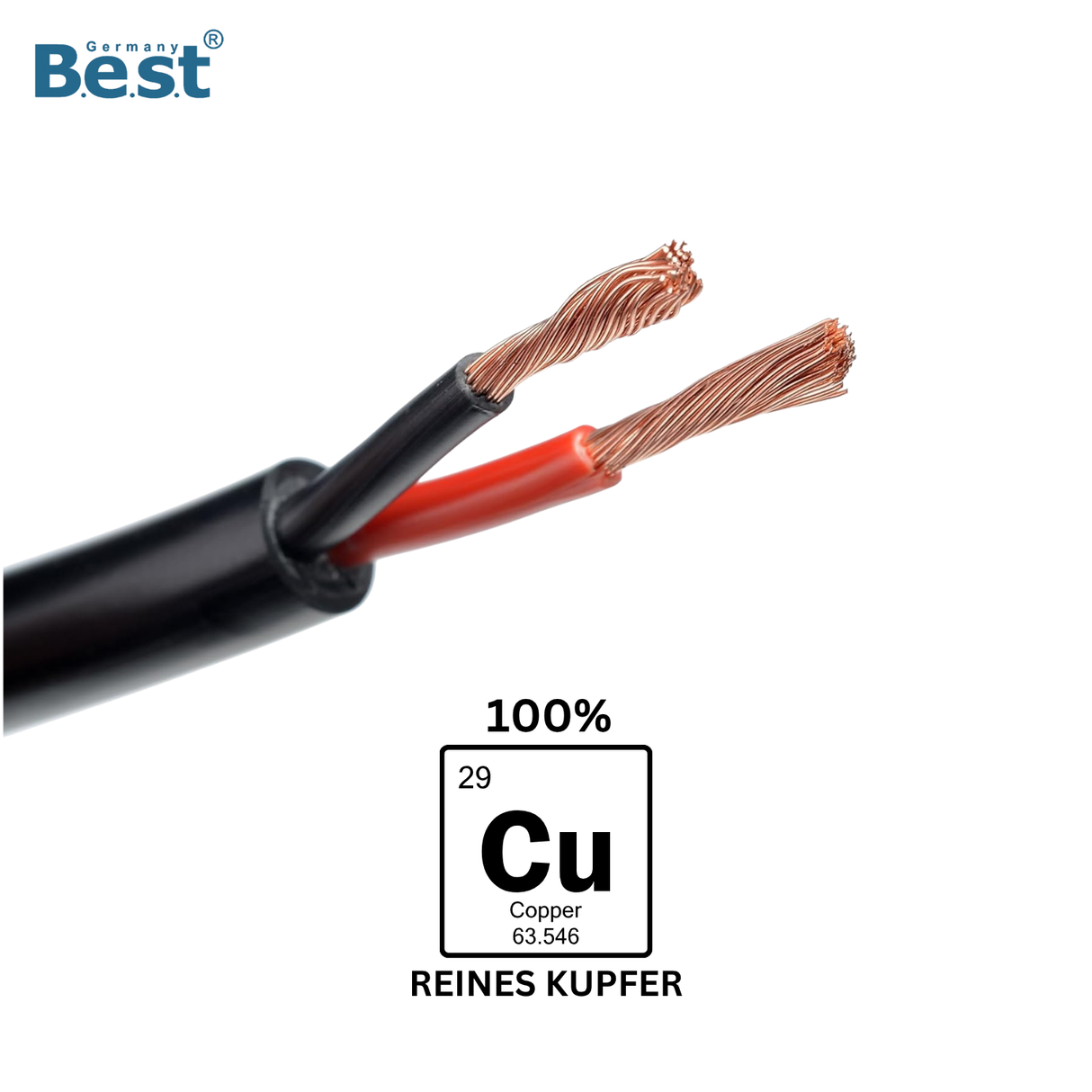 Fahrzeugleitung – Lautsprecherkabel, Subwoofer-Kabel, KFZ-Kabel in 5m bis 200m, 0,75mm², 1,5mm², 2,5mm²