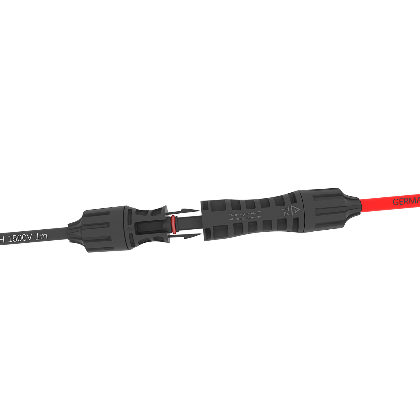 Solarkabel 6mm² Verlängerungskabel Solarstecker reines Kupfer für Solaranlagen inkl. PV Stecker Rot+Schwarz Set