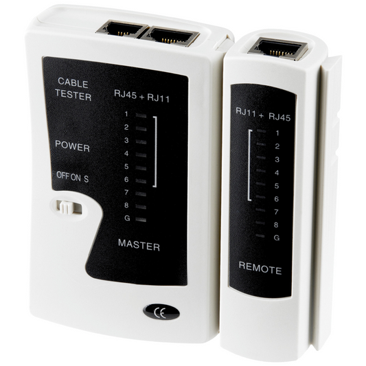 Kabeltester Netzwerktester für RJ45 & RJ11 Stecker