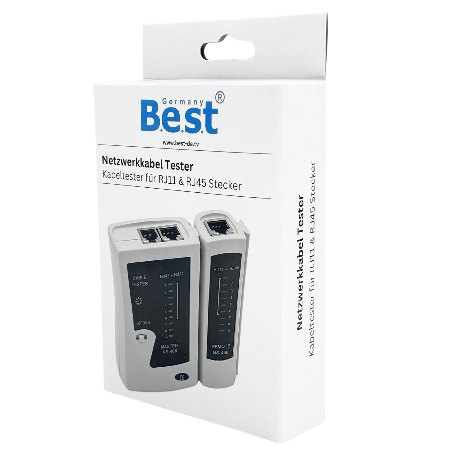 Kabeltester Netzwerktester für RJ45 & RJ11 Stecker
