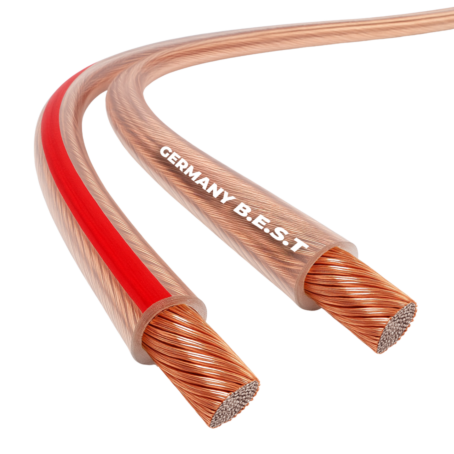 Lautsprecherkabel 25m-100m 2x2,5mm² für Lautsprecher & Heimkinosysteme, HiFi Kabel Boxenkabel CCA - Kupfer Aluminium