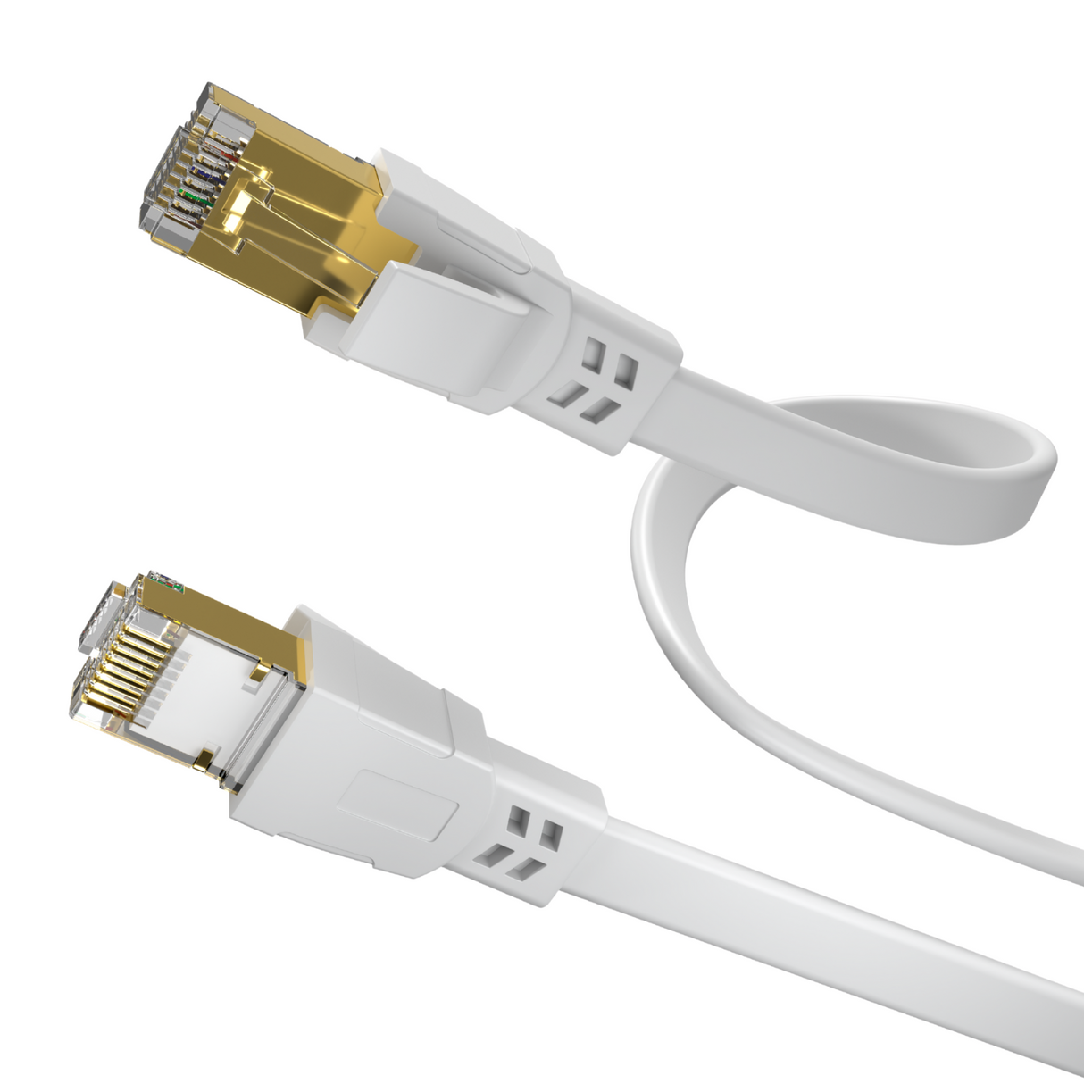 Câble LAN CAT 8.1 Câble réseau Câble patch 40,0 Gbits RJ45 S/FTP Cuivre PiMF pour PC Routeur Modem Switch