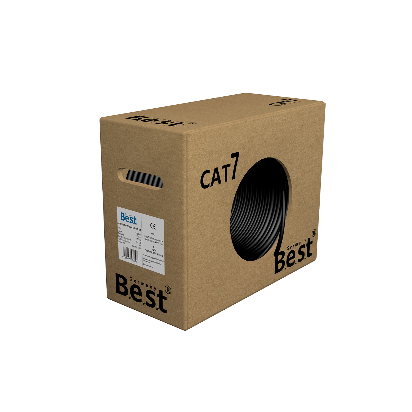 CAT 7 100M Simplex Erdkabel Netzwerkkabel Outdoorkabel LAN Kabel Ethernetkabel S/FTP 10 Gbit/s Kat 7 reines Kupfer PoE+ LSZH Datenkabel