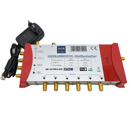 BEST Multiswitch Multicontacteur 5/6 NUMÉRIQUE HD 4K, 6 participants, UltraHD 3D