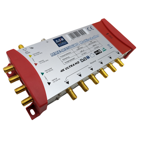 BEST Multiswitch répartiteur 5/6 NUMÉRIQUE HD 4K, 6 participants, UltraHD 3D + LNB Quattro