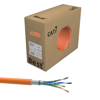 CAT 7 Verlegekabel 100m Simplex Gigabit Netzwerkkabel KUPFER