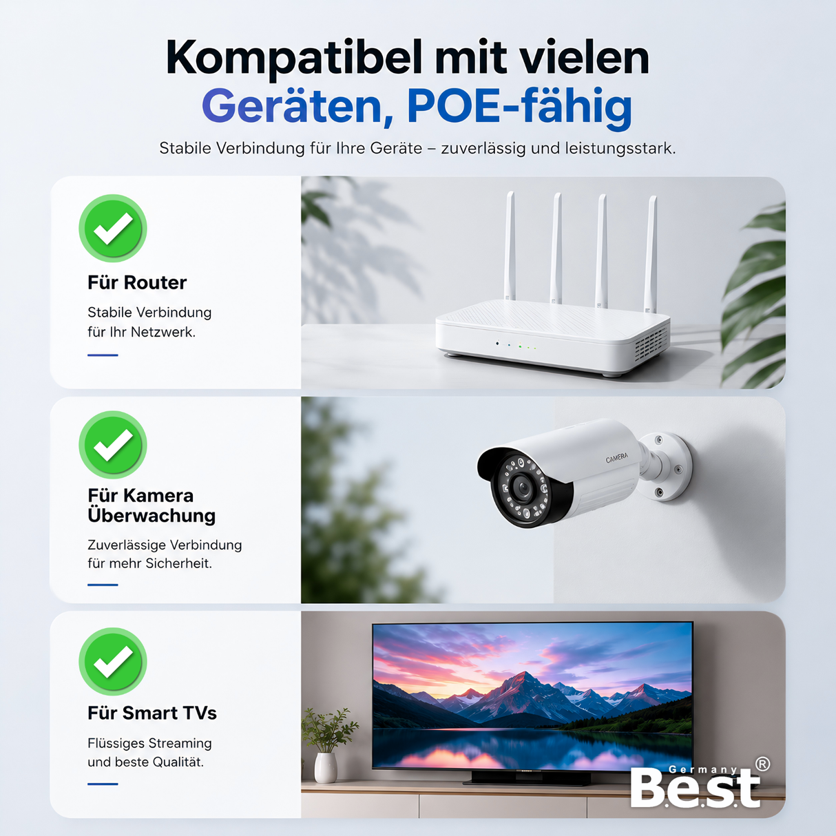 Universal Netzwerkdose LAN Dose Aufputz & Unterputz EIA/TIA 568A&B | 2x RJ45 Port | CAT6a, CAT7, CAT8 kompatibel - Weiß