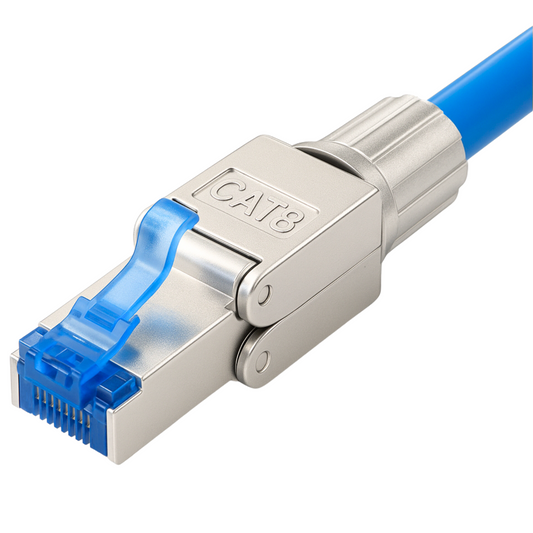 CAT 8 Netzwerkstecker RJ-45 Gigabit für Patchkabel Verlegekabel Cat 8 LAN