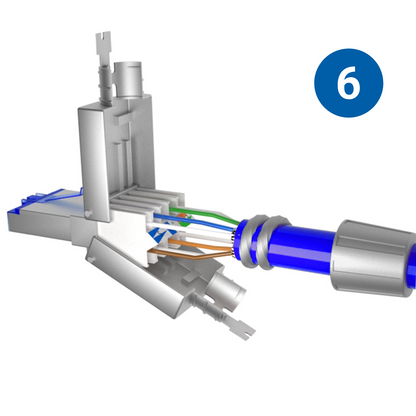 CAT 8 Netzwerkstecker RJ-45 Gigabit für Patchkabel Verlegekabel Cat 8 LAN