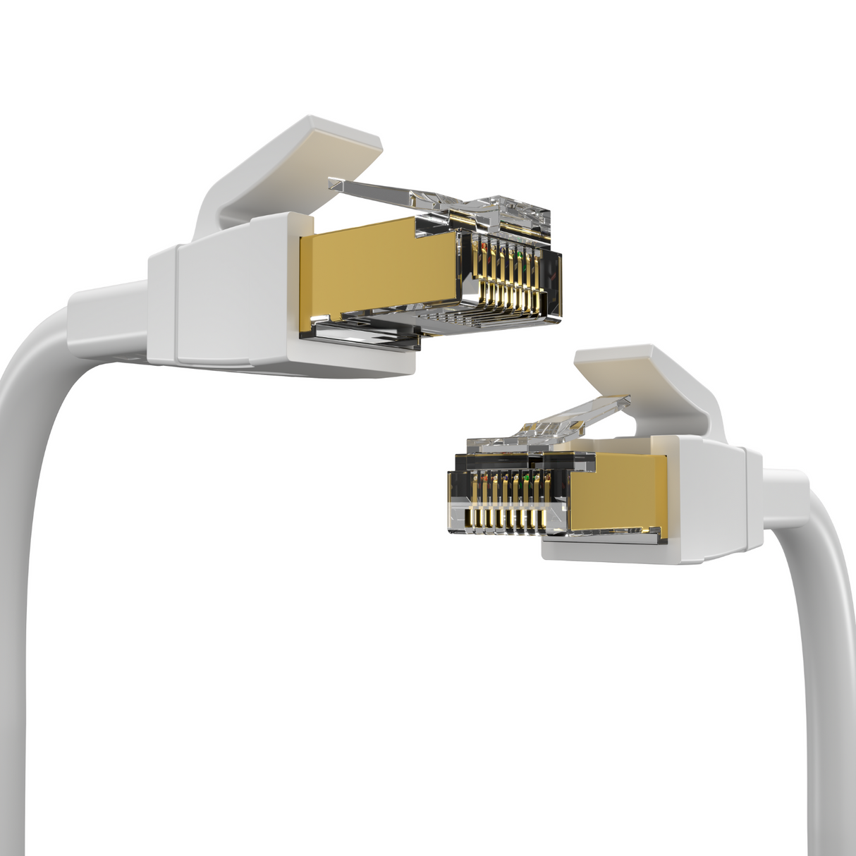 Câble LAN CAT 8.1 Câble réseau Câble patch 40,0 Gbits RJ45 S/FTP Cuivre PiMF pour PC Routeur Modem Switch