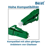 Glasfaserkabel 0,5-100M Simplex LC/APC - LC/APC LSZH Patchkabel LWL 3,00mm Patchcord