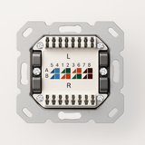 Universal Netzwerkdose LAN Dose Aufputz & Unterputz EIA/TIA 568A&B | 2x RJ45 Port | CAT6a, CAT7, CAT8 kompatibel - Weiß