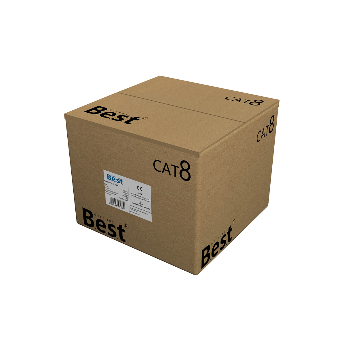 500M CAT 8 Netzwerkkabel Verlegekabel Kupfer LAN Kabel Ethernetkabel S/FTP 40 Gbit/s Kat 8 reines Kupfer Datenkabel PoE++ LSZH Datenkabel Simplex