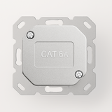 Universal Netzwerkdose LAN Dose Aufputz & Unterputz EIA/TIA 568A&B | 2x RJ45 Port | CAT6a, CAT7, CAT8 kompatibel - Weiß