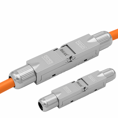 CAT 7 Netzwerkverbinder werkzeuglos STP Kupplung feldkonfektionierbar für Ethernetkabel Verlegekabel LAN Kabel Kabelverbinder