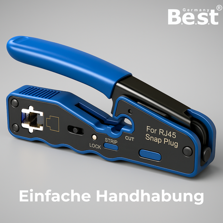 Pince à sertir 3 en 1, outil réseau, pince à sertir pour connecteurs RJ45 Dénuder, couper et sertir pour CAT5, CAT5e, CAT6, CAT6a, CAT7 (8P)