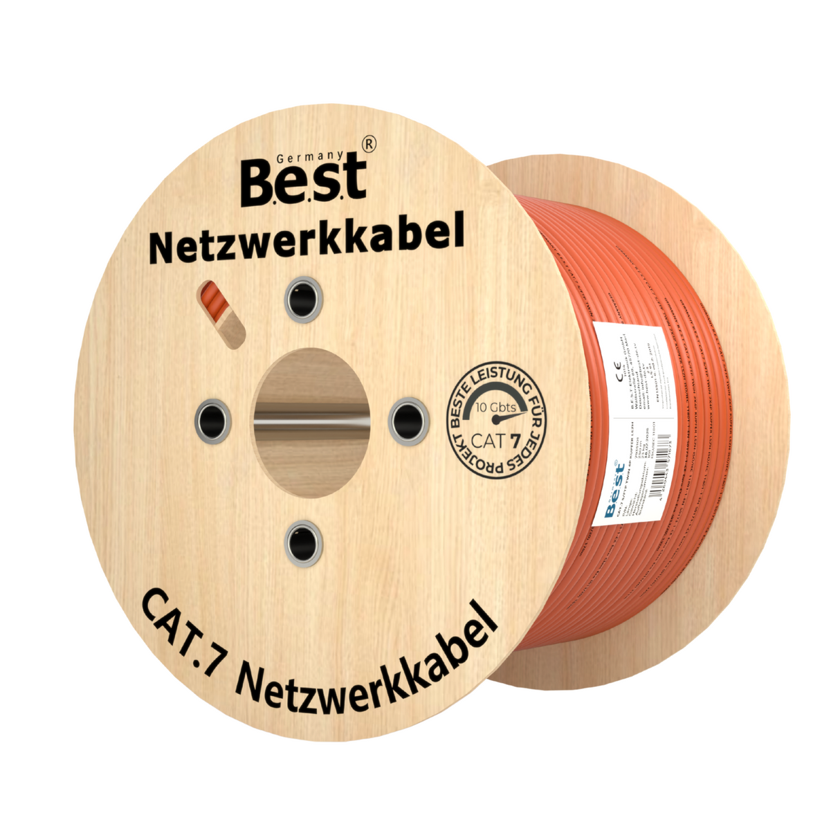 CAT 7 250M Duplex Netzwerkkabel Verlegekabel Kupfer LAN Kabel Ethernetkabel S/FTP 10 Gbit/s Kat 7 reines Kupfer Datenkabel PoE+ LSZH Datenkabel