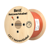 CAT 7 250M Duplex Netzwerkkabel Verlegekabel Kupfer LAN Kabel Ethernetkabel S/FTP 10 Gbit/s Kat 7 reines Kupfer Datenkabel PoE+ LSZH Datenkabel