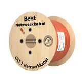 CAT 7 500M Simplex Netzwerkkabel Verlegekabel Kupfer LAN Kabel Ethernetkabel S/FTP 10 Gbit/s Kat 7 reines Kupfer Datenkabel PoE+ LSZH Datenkabel
