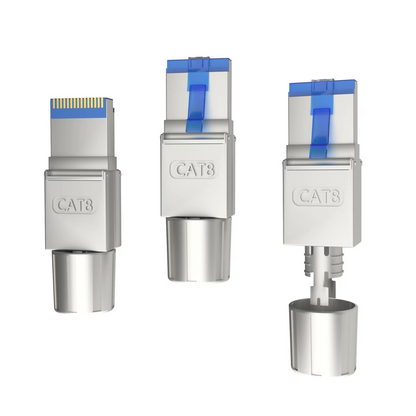 CAT 8 Netzwerkstecker RJ-45 Gigabit für Patchkabel Verlegekabel Cat 8 LAN