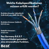 CAT 8 Keystone Netzwerkmodul RJ45 – High-Speed Keystone Buchse, werkzeugfreie Montage, 40 Gbit/s, STP geschirmt, vergoldete Kontakte, kompatibel mit AWG 22–26 & Patchpanel/Netzwerkdosen