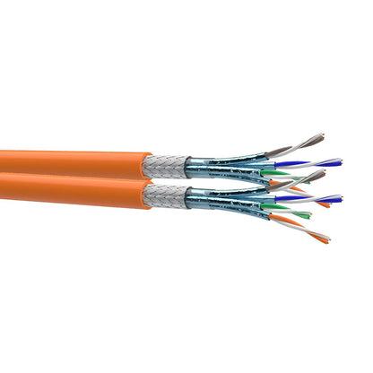 CAT 7 Verlegekabel 50m Duplex Gigabit Netzwerkkabel KUPFER