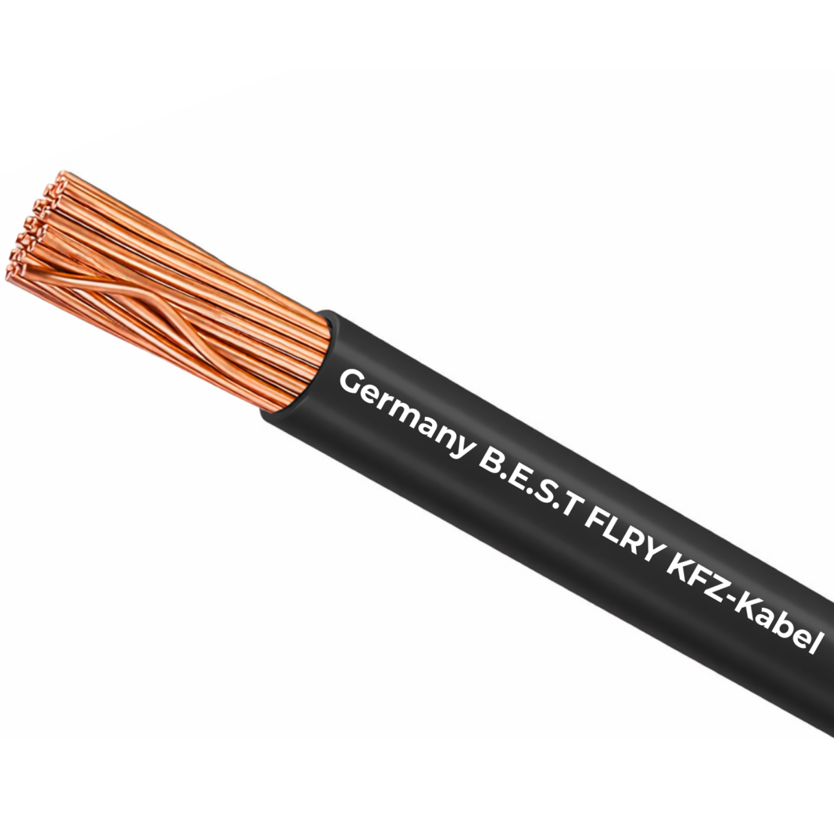 Fahrzeugleitung 0,75-6,00mm² 5-20m Rot/Schwarz FLRY-B SET 100% Vollkupfer – Fahrzeugleitung als Ring – Auto Stromkabel bis 60V – flexible Litze für PKW, LKW, Motorrad, Wohnmobil, Auto Hifi, Bordelektrik