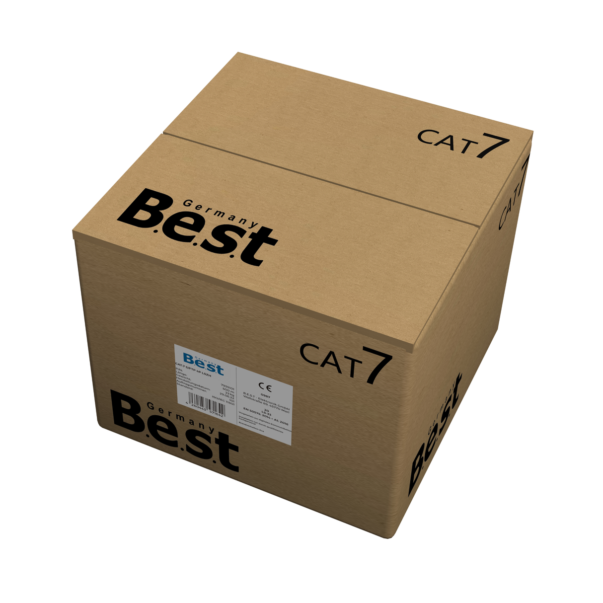 CAT 7 500M Simplex Netzwerkkabel Verlegekabel Kupfer LAN Kabel Ethernetkabel S/FTP 10 Gbit/s Kat 7 reines Kupfer Datenkabel PoE+ LSZH Datenkabel