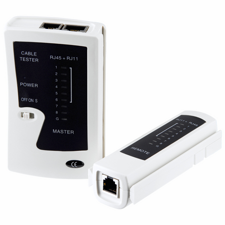Testeur de câble réseau pour connecteurs RJ45 et RJ11
