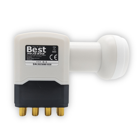 Best Germany LNB HD3D 808 Octo LNB 8 participants / receivers 4K 8K