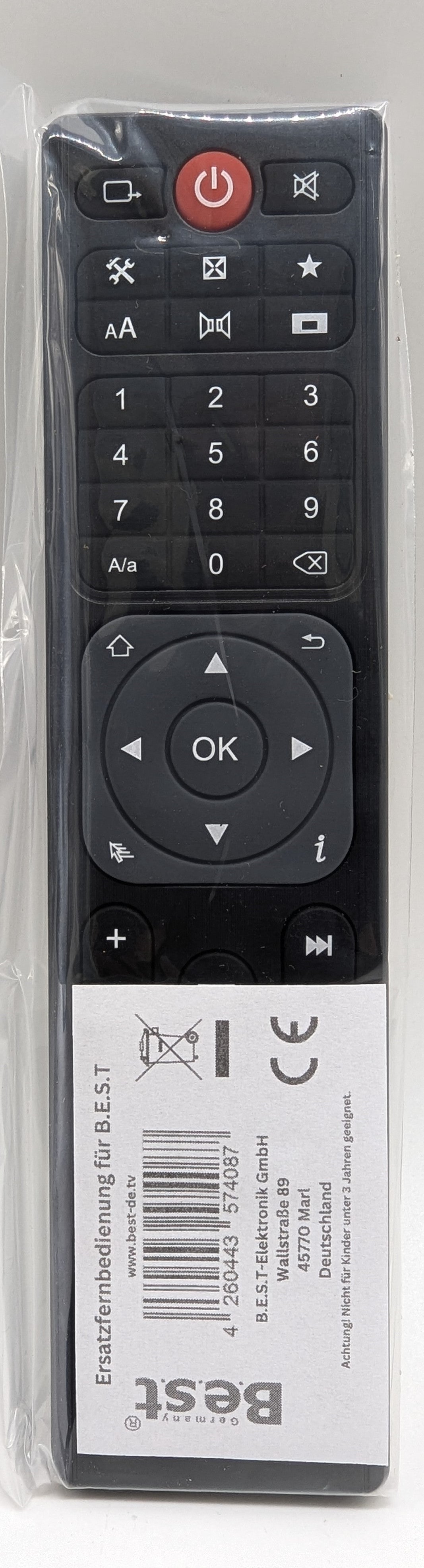 Télécommande pour Best-Germany HD 45 Ultra Pro Best ECY