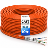 CAT 7 10M Simplex Netzwerkkabel Verlegekabel Kupfer LAN Kabel Ethernetkabel S/FTP 10 Gbit/s Kat 7 reines Kupfer Datenkabel PoE+ LSZH Datenkabel