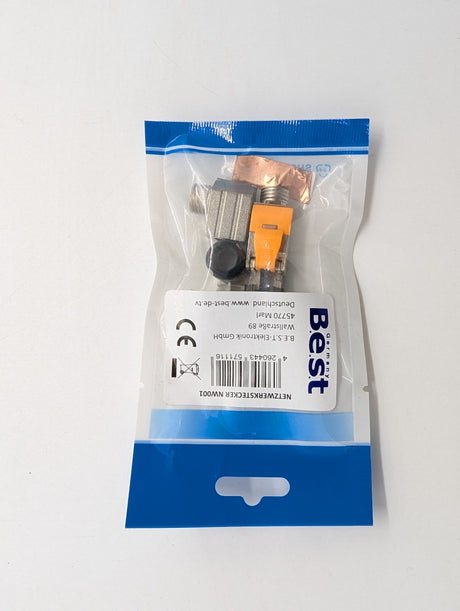 CAT 7 Netzwerkstecker gewinkelt RJ-45 Gigabit für Patchkabel Verlegekabel Cat 7 LAN