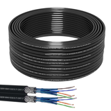 Câble réseau Cat 7 25M Duplex câble extérieur câble LAN câble Ethernet S/FTP 10 Gbit/s Cat 7 cuivre pur PoE+ LSZH câble de données