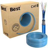 50M CAT 8 Netzwerkkabel Verlegekabel Kupfer LAN Kabel Ethernetkabel S/FTP 40 Gbit/s Kat 8 reines Kupfer Datenkabel PoE++ LSZH Datenkabel Simplex