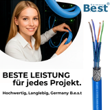 100M CAT 8 Netzwerkkabel Verlegekabel Kupfer LAN Kabel Ethernetkabel S/FTP 40 Gbit/s Kat 8 reines Kupfer Datenkabel PoE++ LSZH Datenkabel Simplex