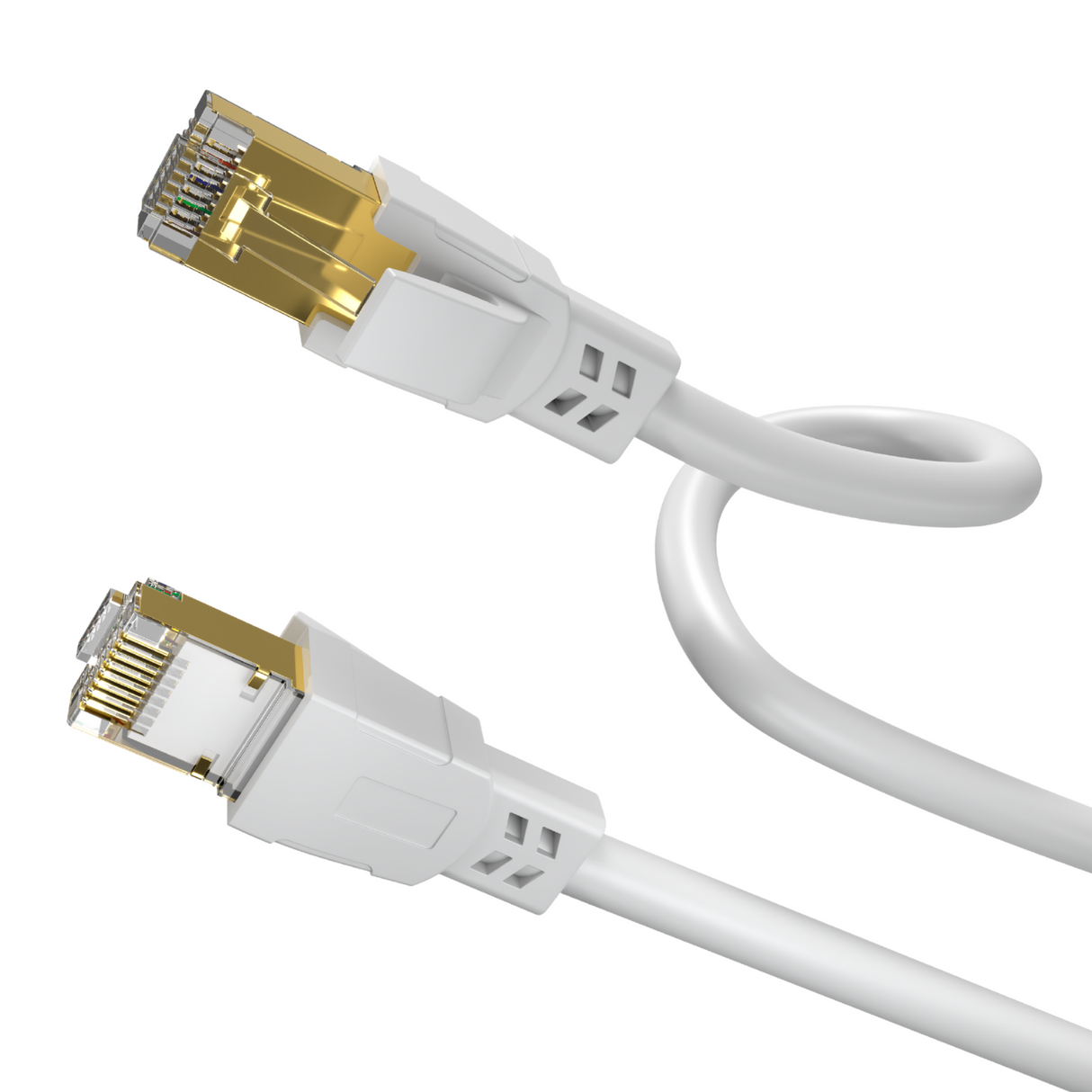 Câble LAN CAT 8.1 Câble réseau Câble patch 40,0 Gbits RJ45 S/FTP Cuivre PiMF pour PC Routeur Modem Switch