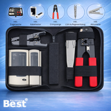 Netzwerk Werkzeug Set Crimpzange Kabelschneider Kabeltester LSA-Auflegewerkzeug Abisolierer