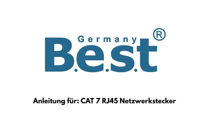 CAT 7 RJ45 Stecker  – werkzeuglose Netzwerkstecker für Ethernet, Verlegekabel & Netzwerkkabel | Gigabit fähig, STP geschirmt, 10 Gbit/s, vergoldete Kontakte